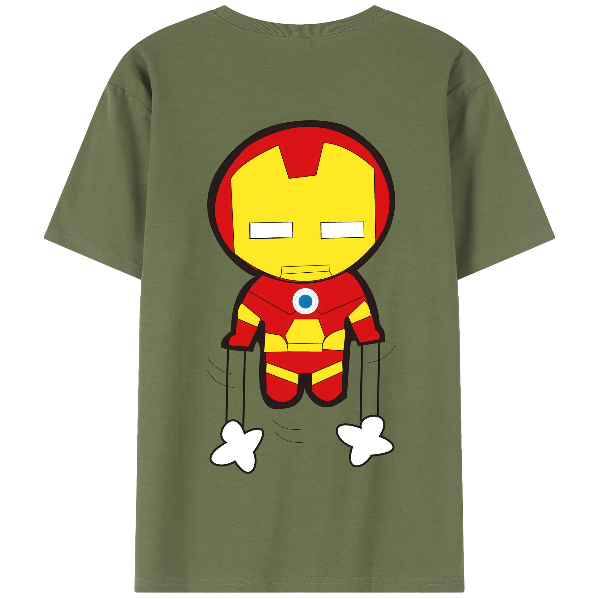 （画像用） アベンジャーズ The Avengers 綿100％半袖Tシャツ（背面プリント）